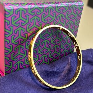 Tory Burch Pierced T Bangle Bracelet